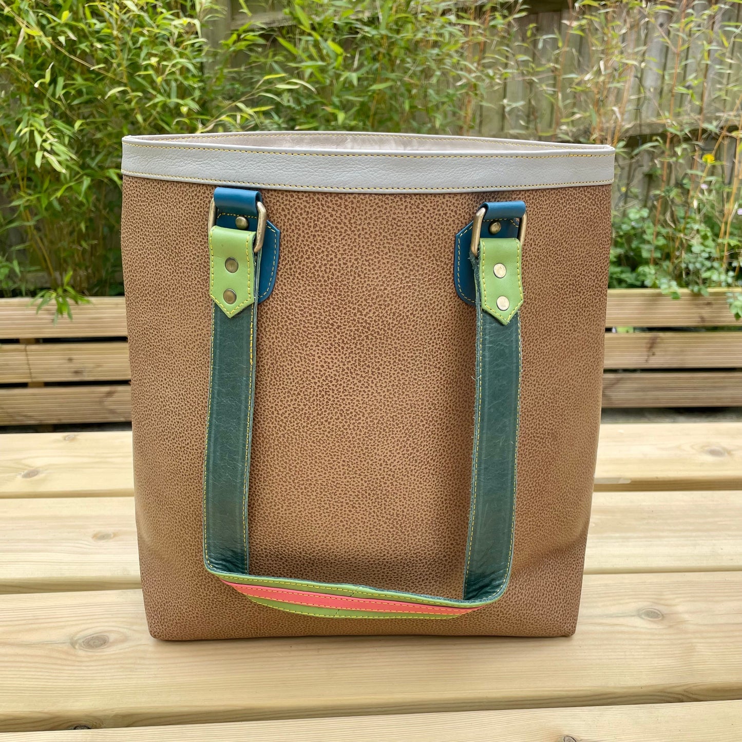 Nephele Layla Tote Bags Unique Handmade Recycled Sustainable Upcycled Leather