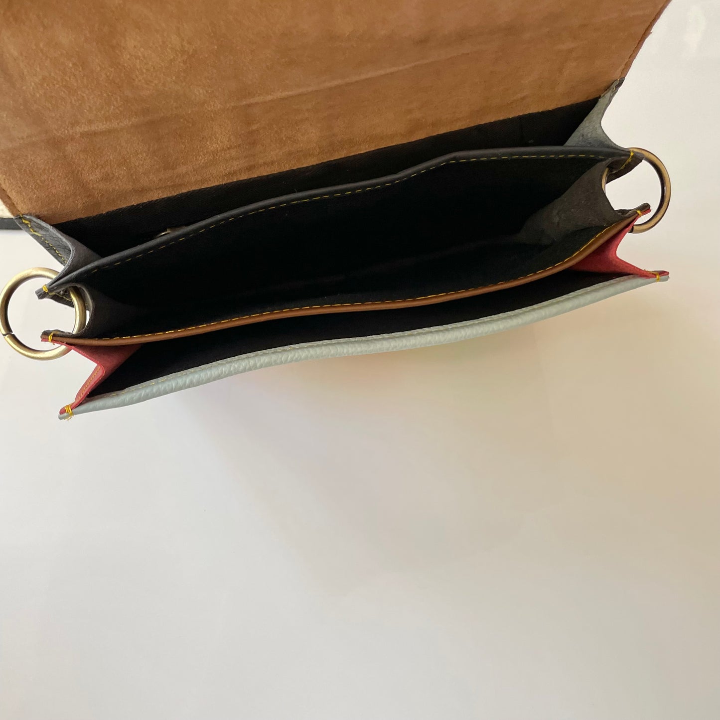 OUTLET Nephele Lucy Bag Unique Handmade Recycled Sustainable Leather Rainbow