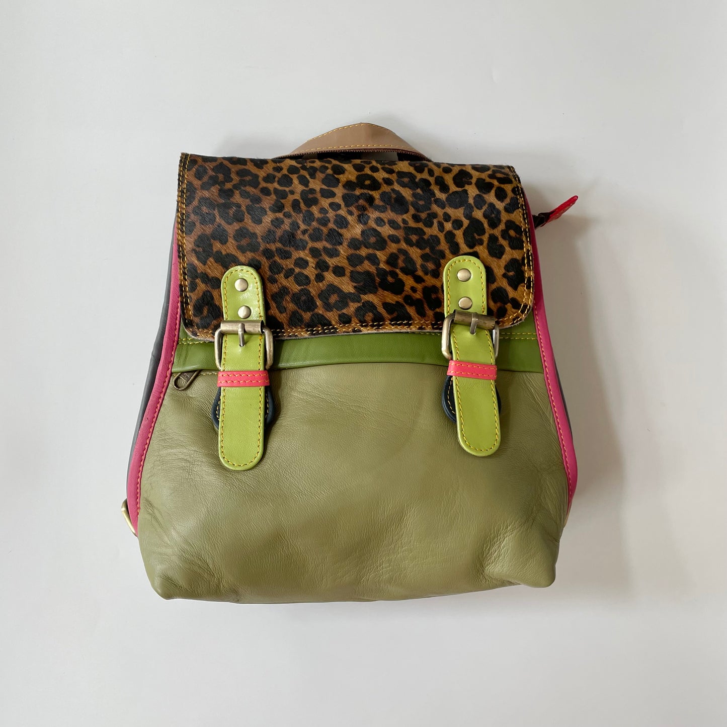 Nephele Sophie Backpack Unique Handmade Recycled Sustainable Upcycled Leather