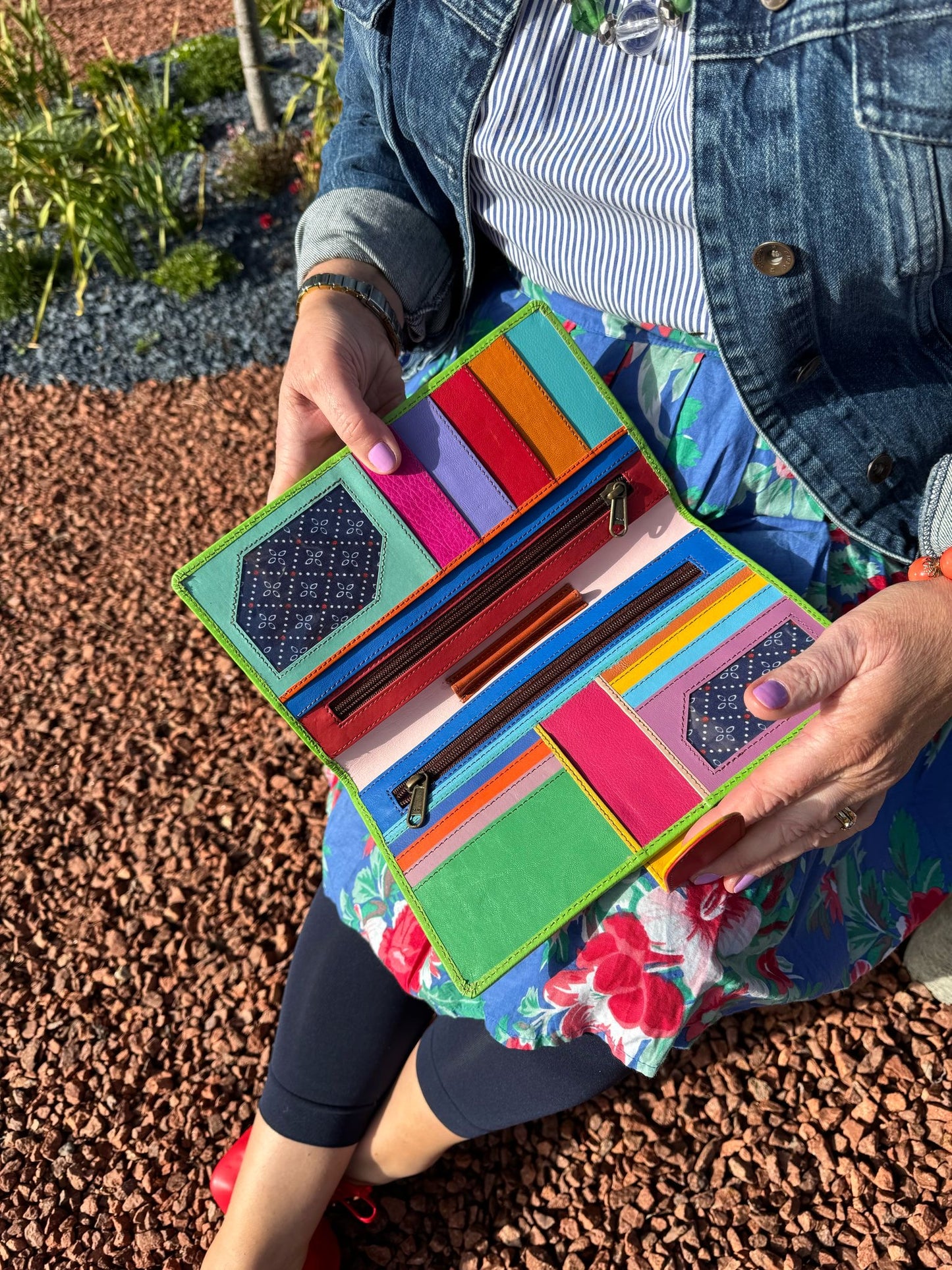Nephele Eve Organiser Unique Handmade Recycled Sustainable Upcycled Leather