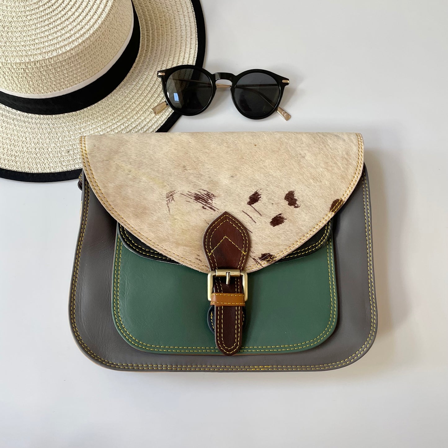 OUTLET Nephele Libby Bag Unique Handmade Recycled Sustainable Leather