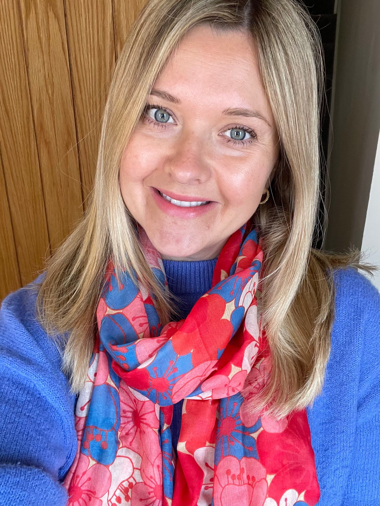 Spring Cherry Blossom Scarf