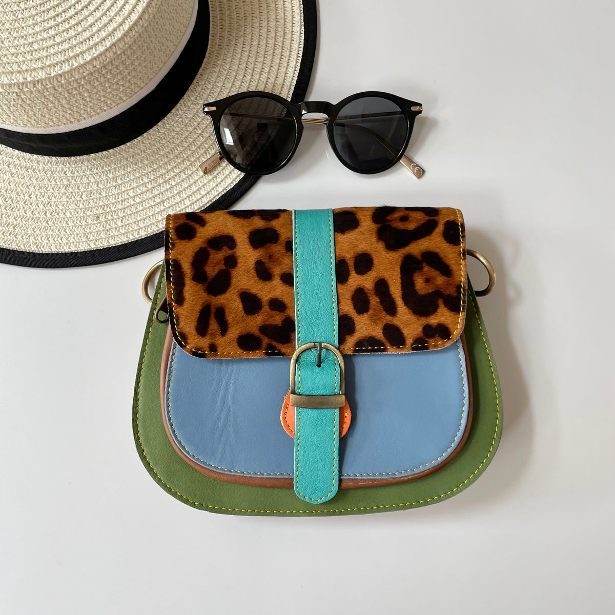 NEW Nephele Agnes Bags Unique Handmade Recycled Leather