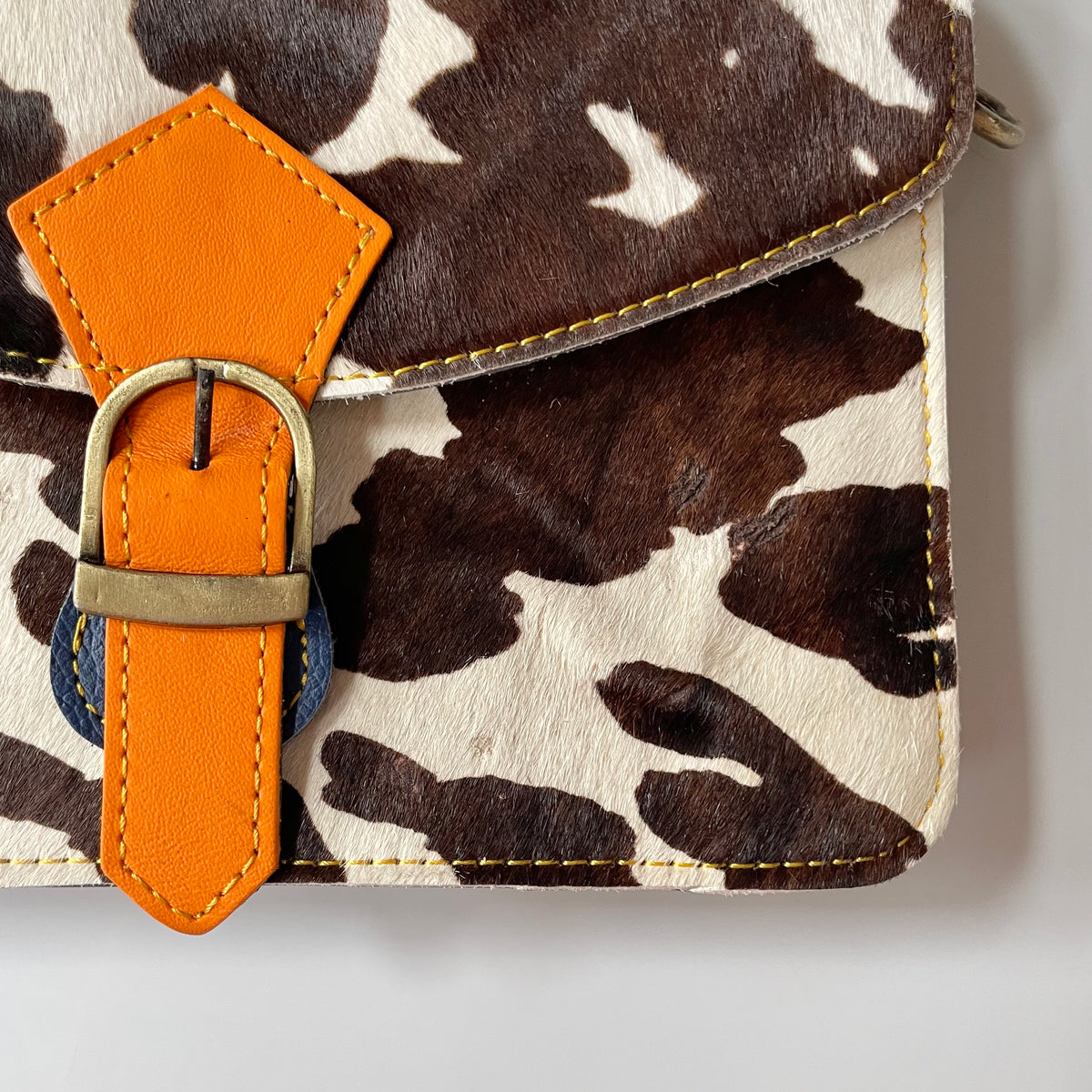 OUTLET Nephele Nancy Full Print Bag Unique Handmade Recycled Sustainable Leather