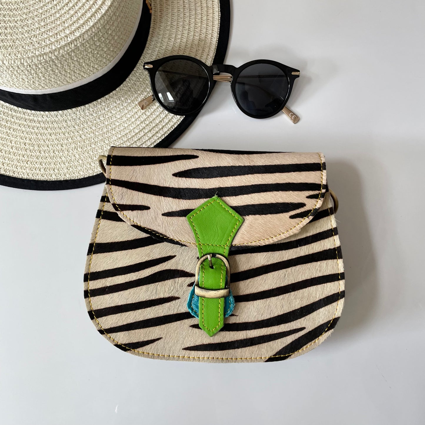 Nephele Tallulah Full Print Bags Unique Handmade Recycled Sustainable Upcycled Leather