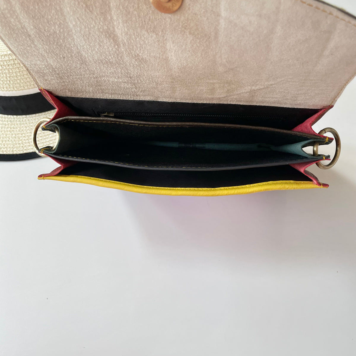 OUTLET Nephele Lucy Bag Unique Handmade Recycled Sustainable Leather Rainbow