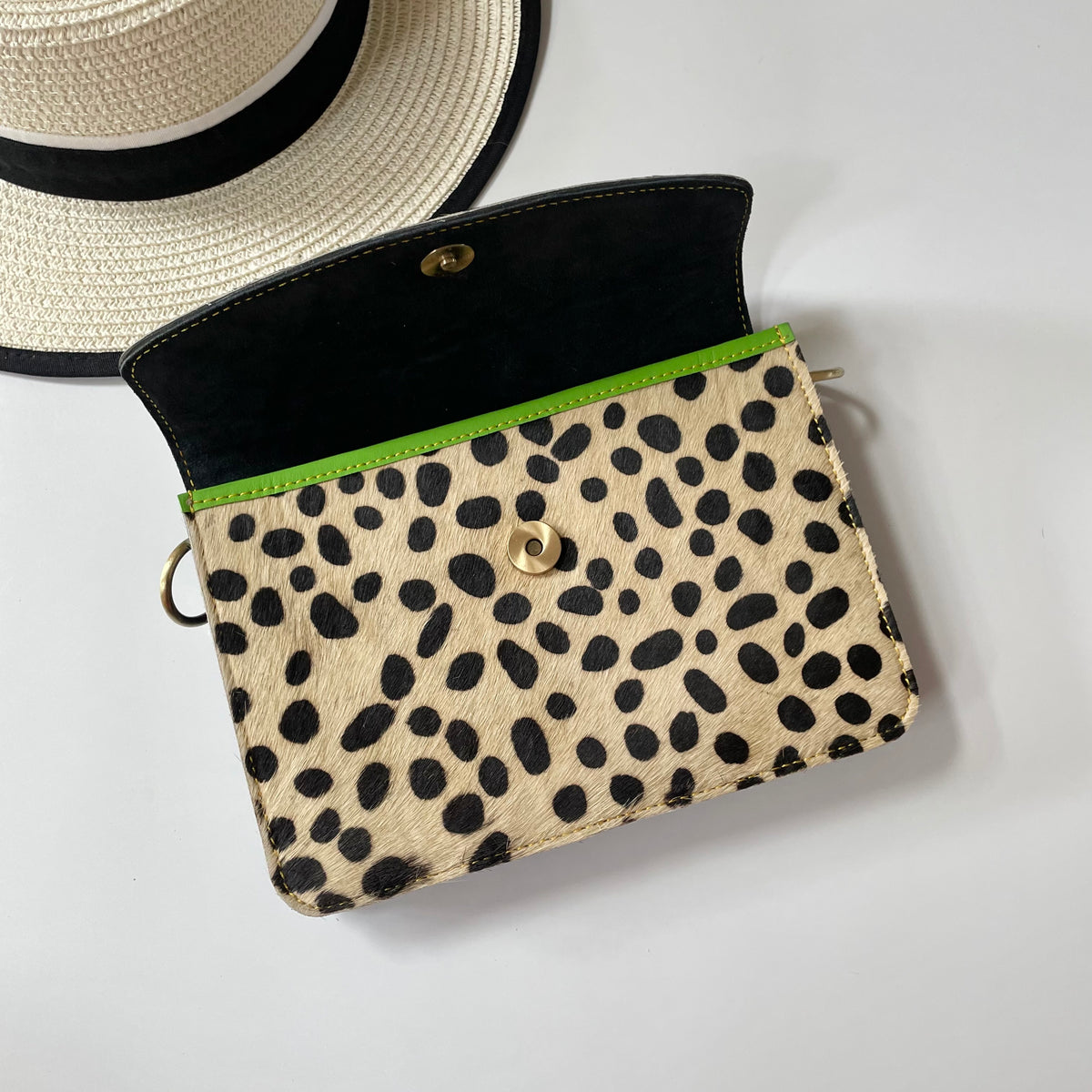 OUTLET Nephele Eadie Full Print Bag Unique Handmade Recycled Sustainable Leather