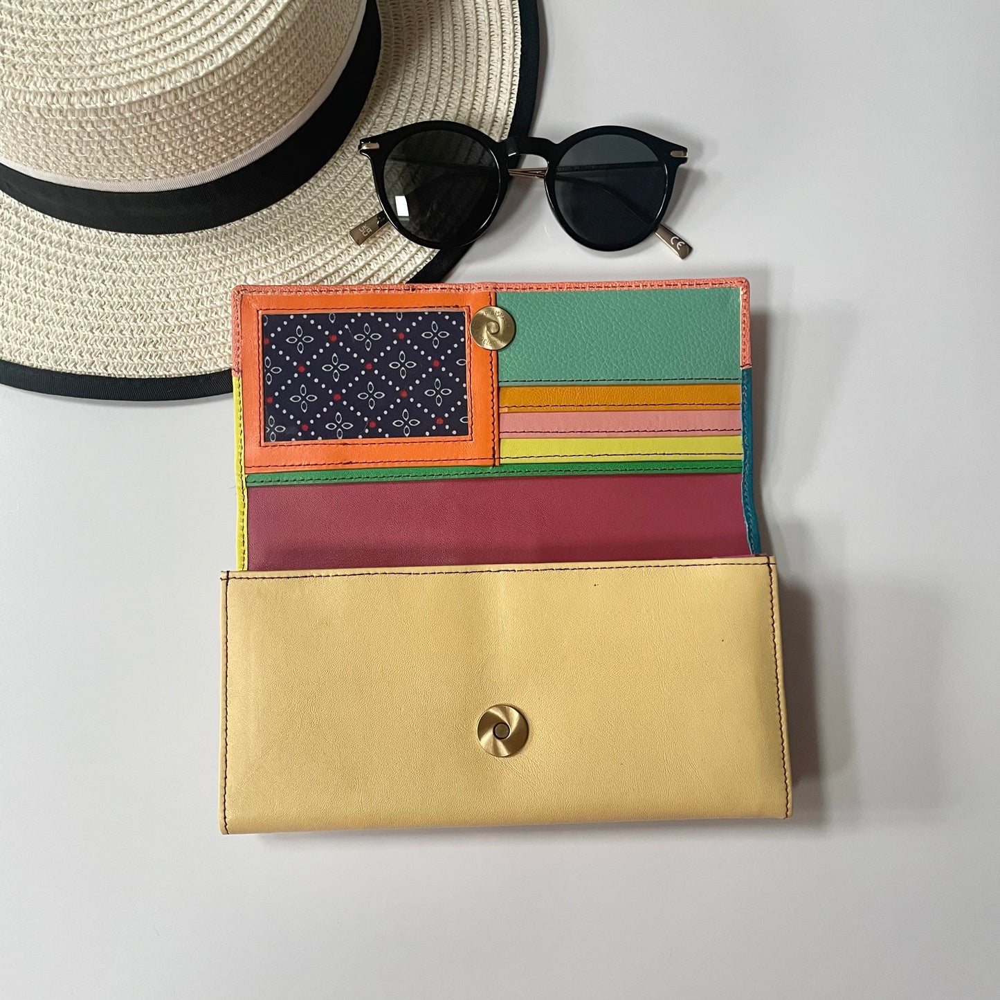 OUTLET Nephele Drew Purse Unique Handmade Recycled Sustainable Leather