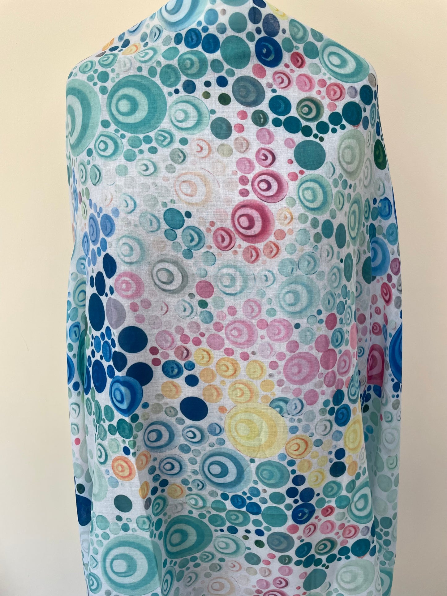 Summer Rainbow Bouncing Circles Scarf