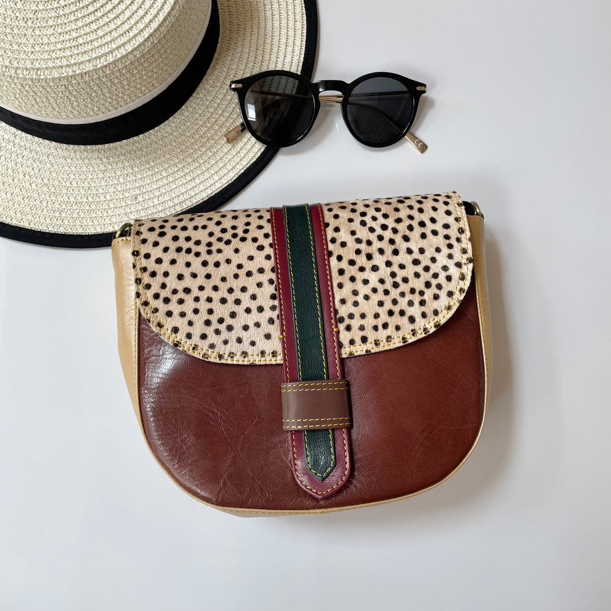 Nephele Dot Bags Unique Handmade Upcycled Sustainable Leather
