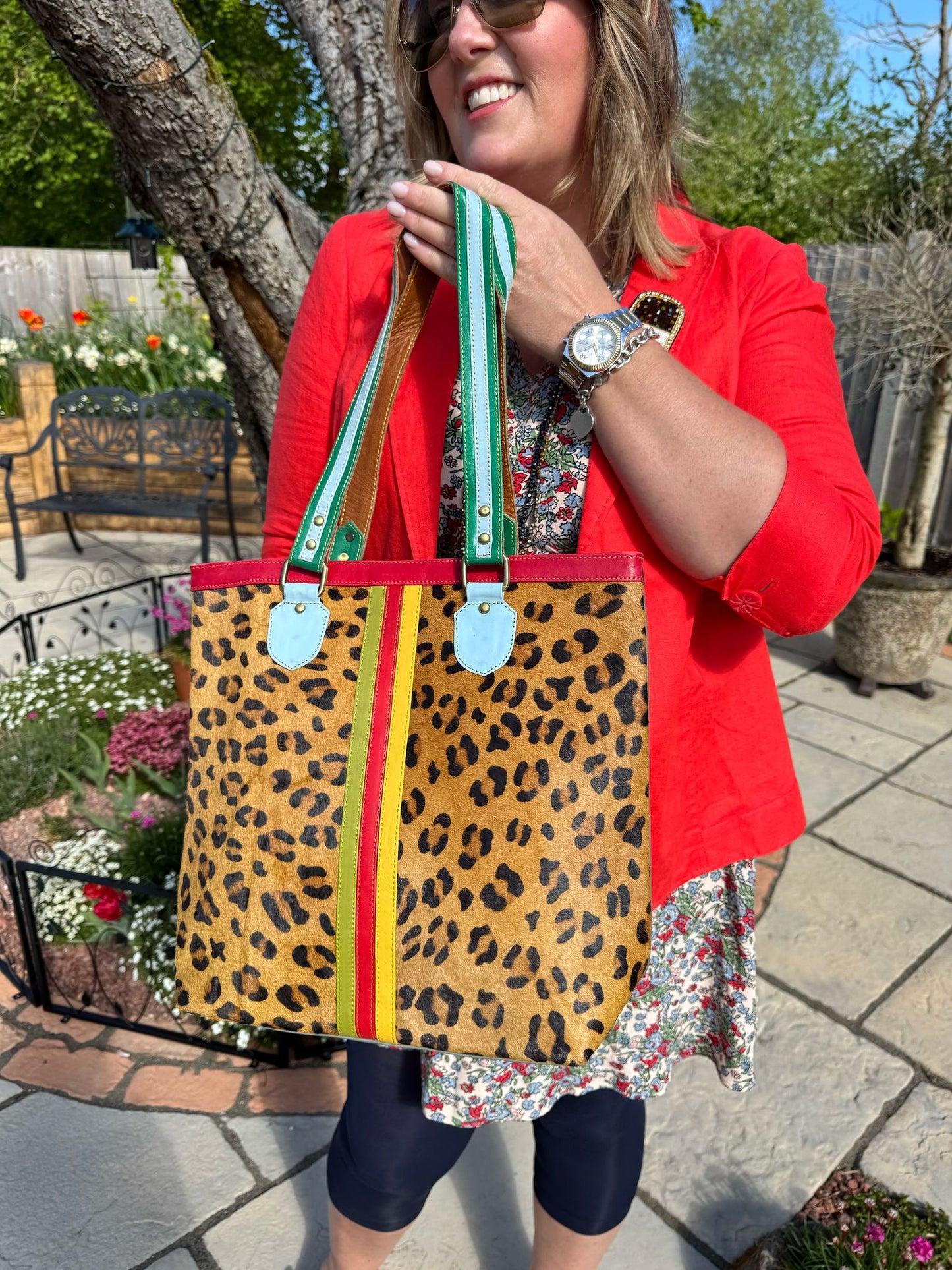 Nephele Layla Tote Bags Unique Handmade Recycled Sustainable Upcycled Leather