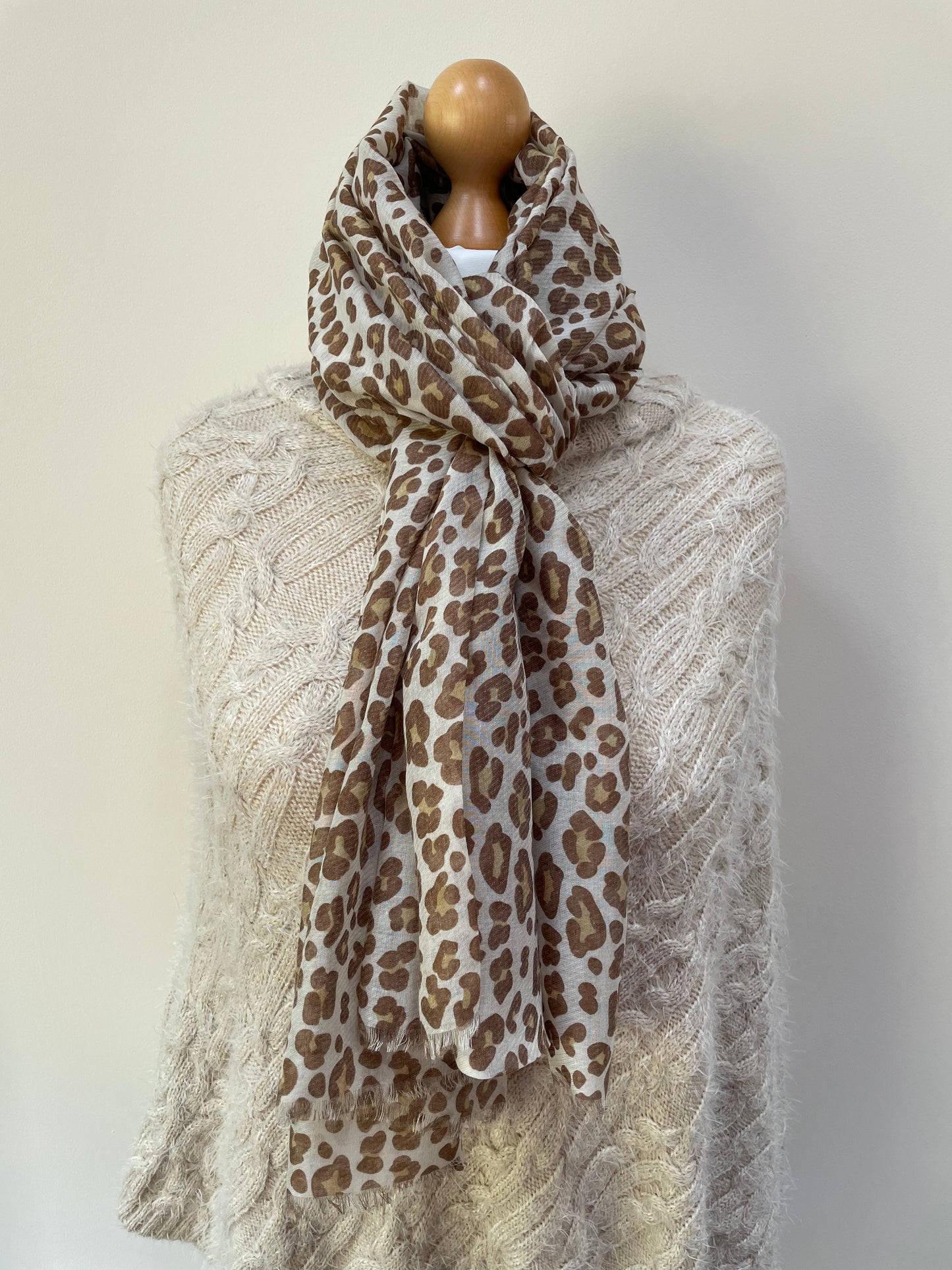 SALE Spring and Autumn Leopard Scarf