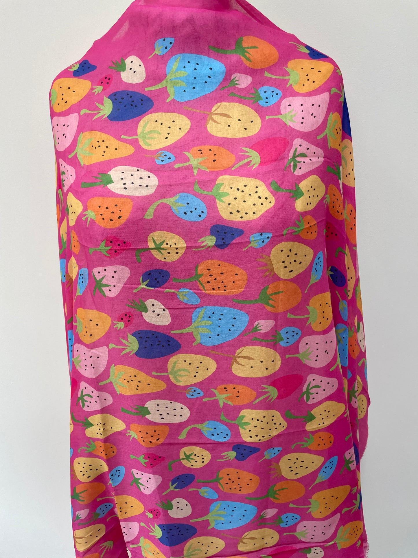 Pink Strawberry Scarf
