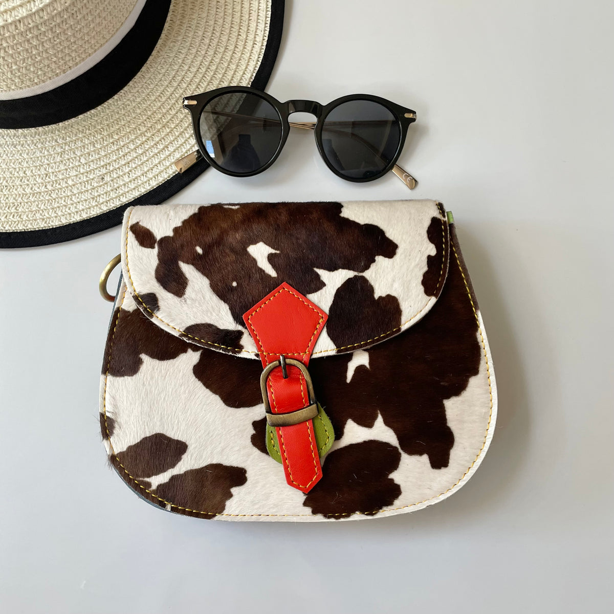 NEW Nephele Tallulah Full Print Bags Unique Handmade Upcycled Sustainable Leather