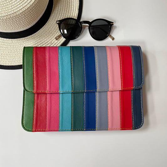 Nephele Luna Bags Unique Handmade Recycled Sustainable Upcycled Leather Rainbow