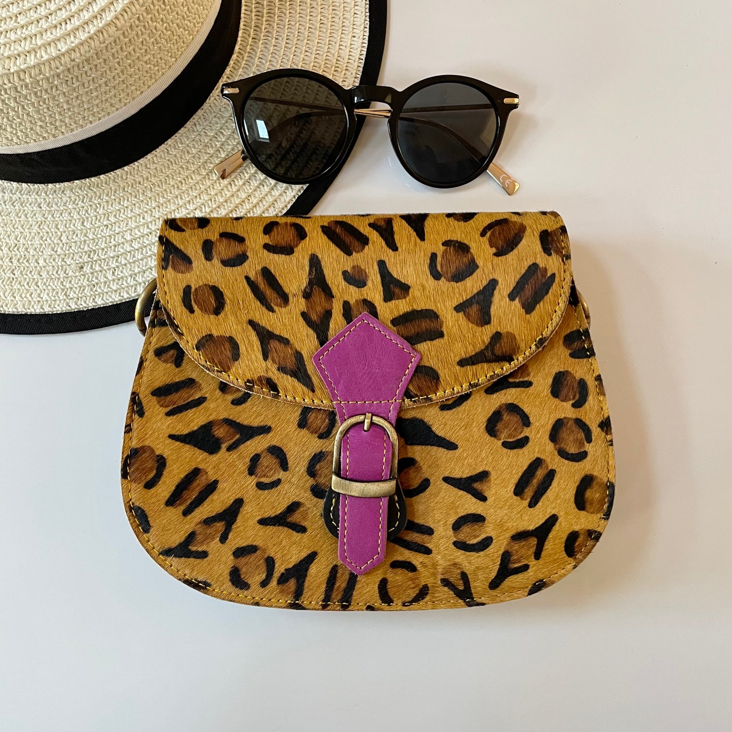 Nephele Tallulah Full Print Bags Unique Handmade Recycled Sustainable Upcycled Leather