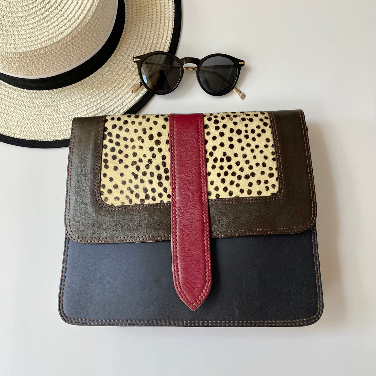 NEW Nephele Carli Bags Unique Handmade Recycled Leather