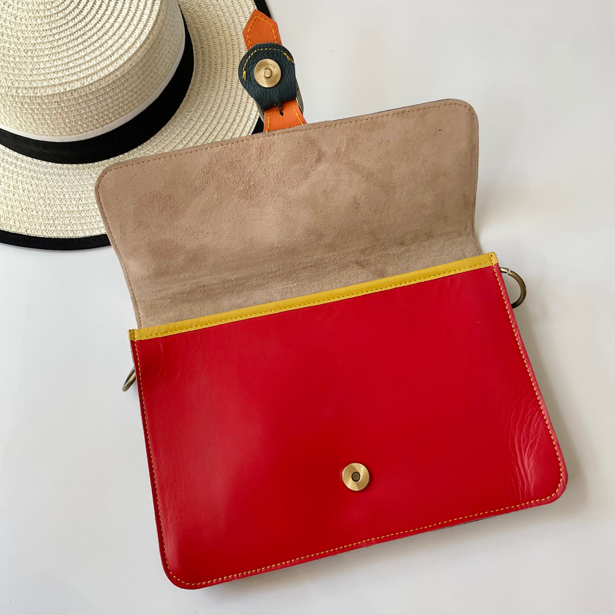 OUTLET Nephele Blanche Bag Unique Handmade Recycled Sustainable Leather