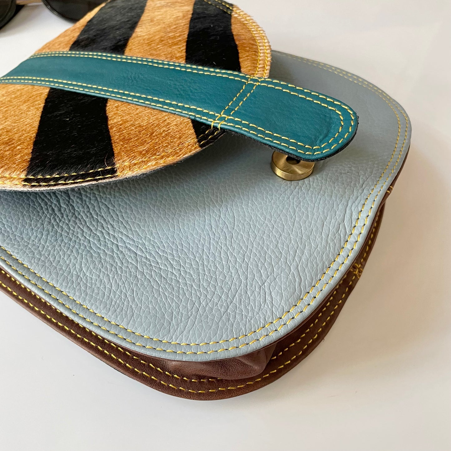 OUTLET Nephele Margot Bag Unique Handmade Recycled Sustainable Leather CLASP DOESN’T CLOSE PROPERLY