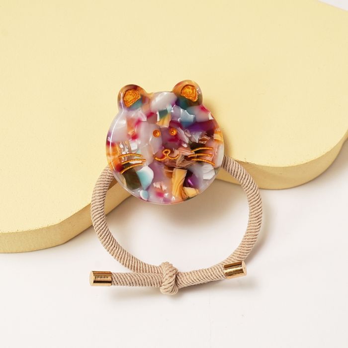 Cat Face Elastic Hair Tie