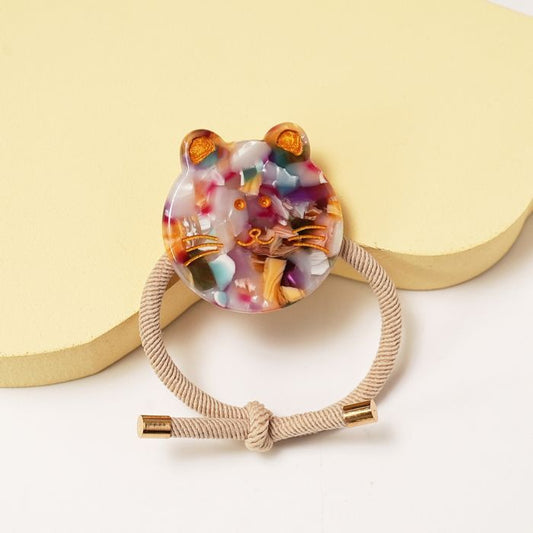 Cat Face Elastic Hair Tie