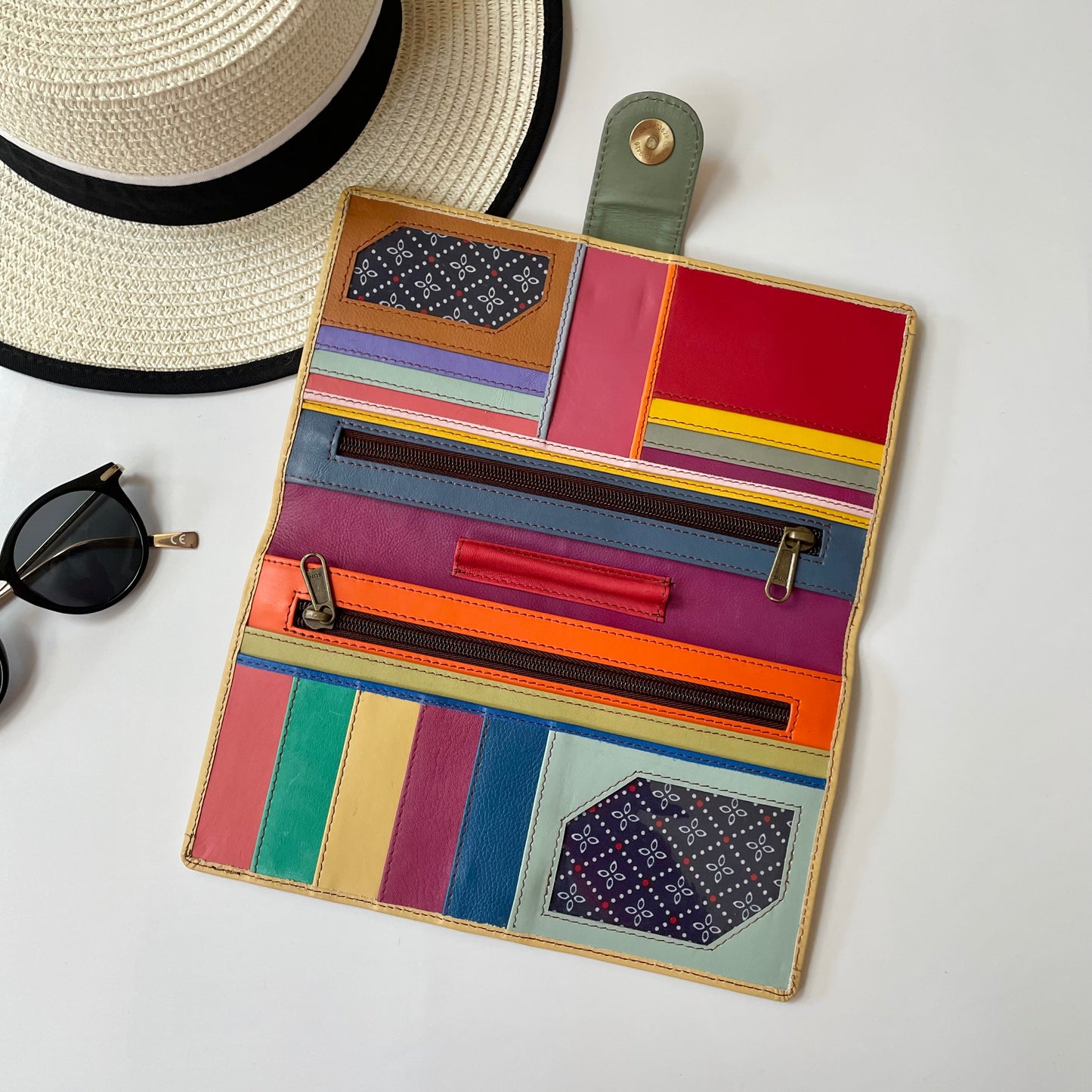 Nephele Eve Organiser Unique Handmade Recycled Sustainable Upcycled Leather