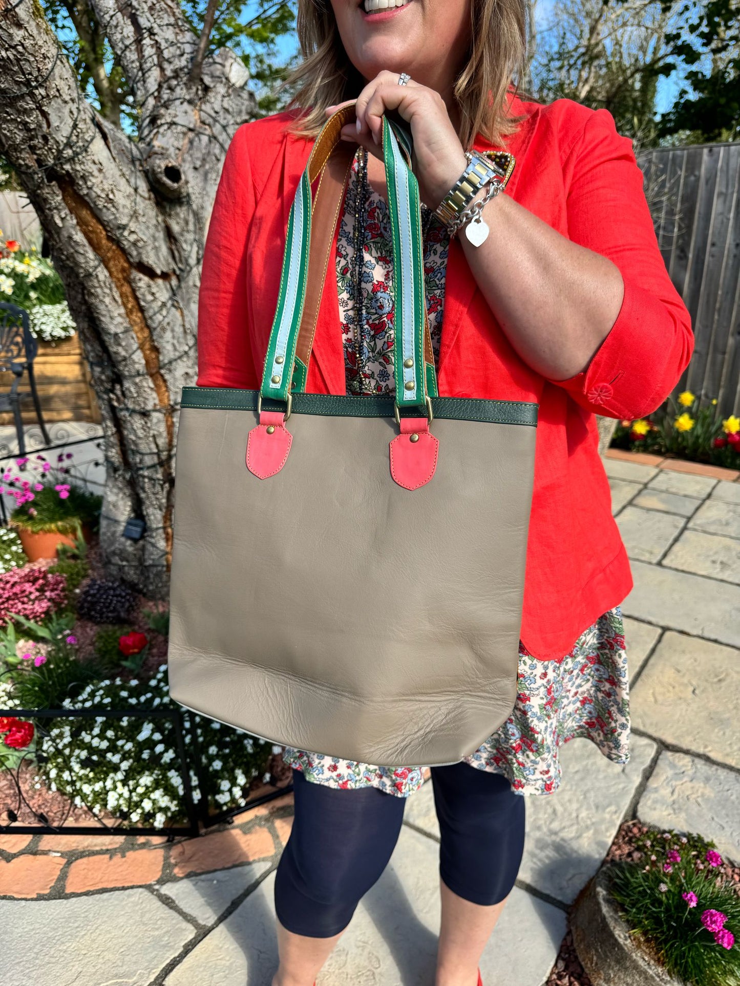 Nephele Layla Tote Bags Unique Handmade Recycled Sustainable Upcycled Leather