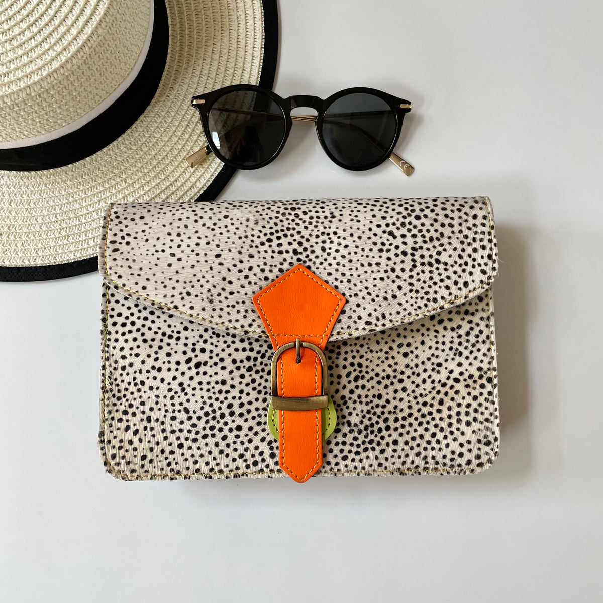 Nephele Nancy Full Print Bags Unique Handmade Upcycled Sustainable Leather
