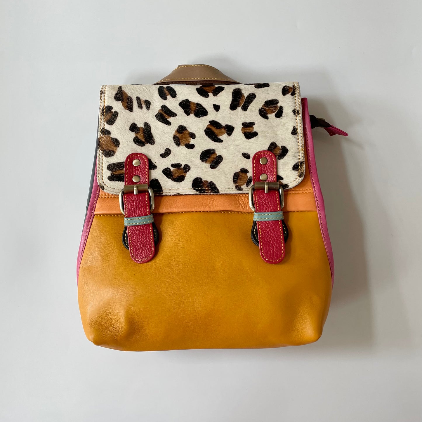 Nephele Sophie Backpack Unique Handmade Recycled Sustainable Upcycled Leather
