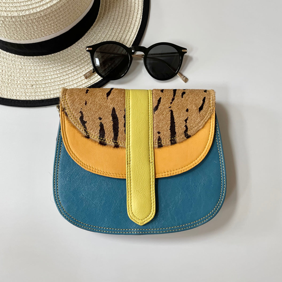 OUTLET Nephele Cecile Bag Unique Handmade Recycled Sustainable Leather