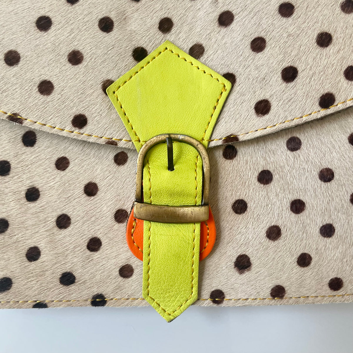 OUTLET Nephele Nancy Full Print Bag Unique Handmade Recycled Sustainable Leather