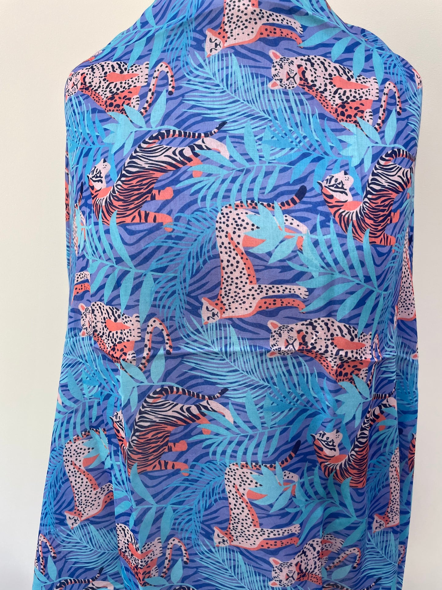 Spring Leopard and Tiger Scarf