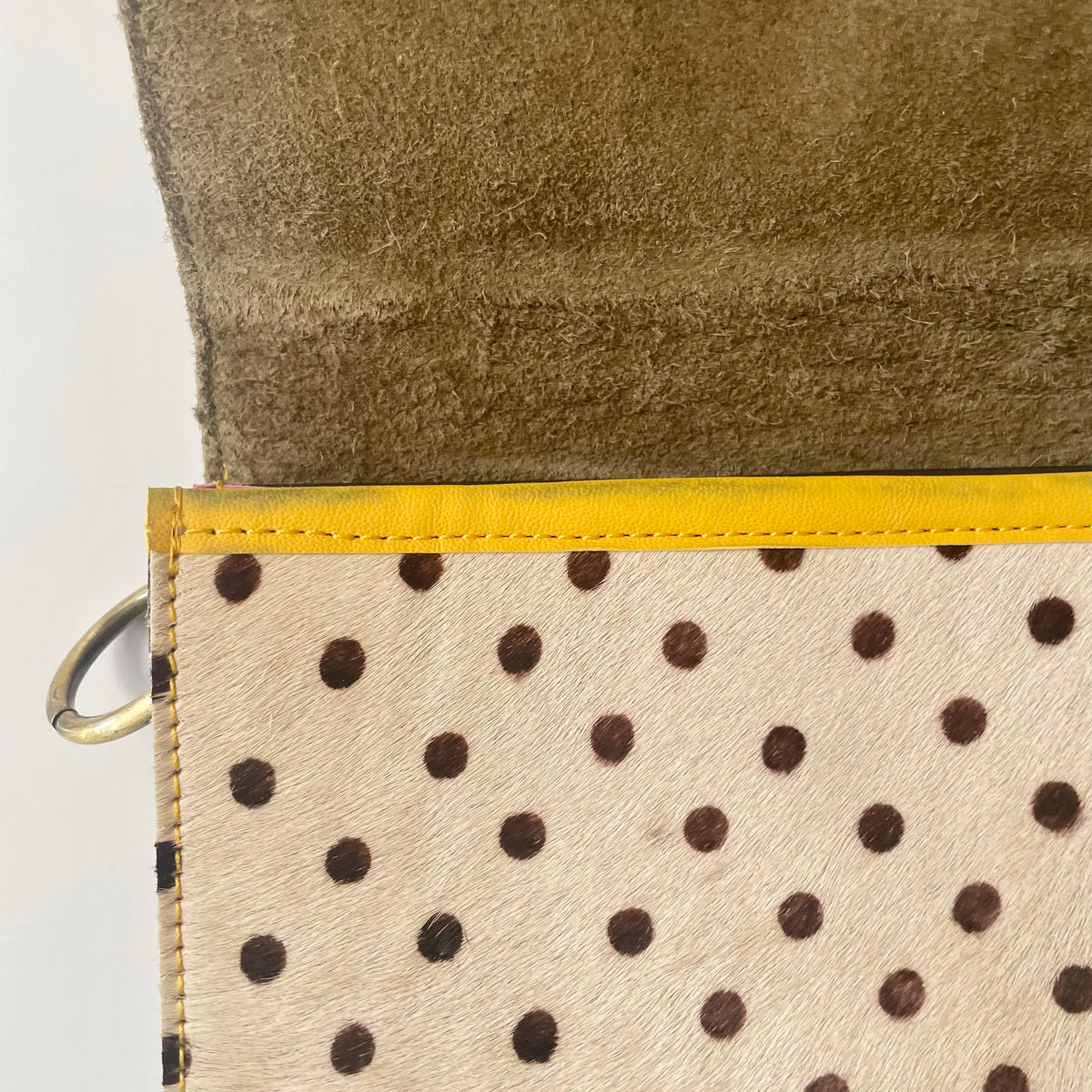 OUTLET Nephele Nancy Full Print Bag Unique Handmade Recycled Sustainable Leather