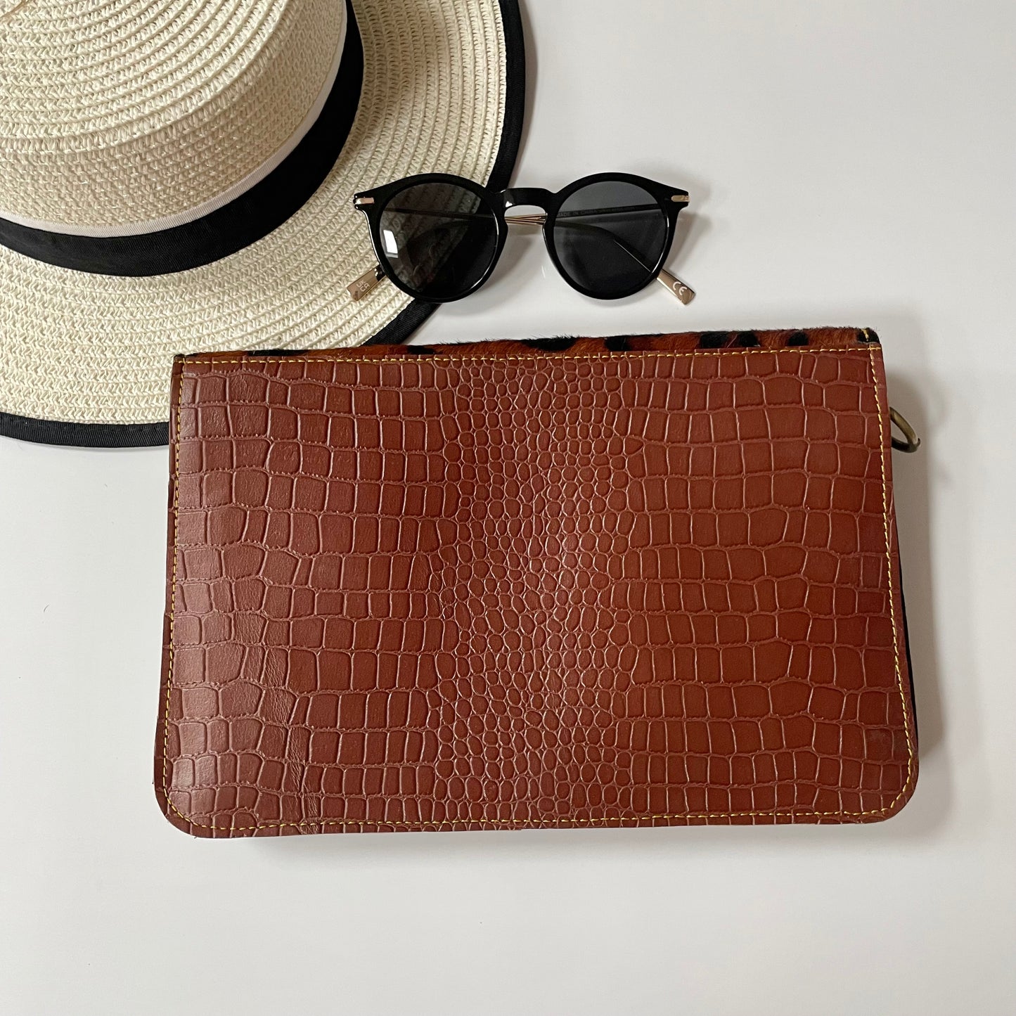 OUTLET Nephele Blanche Bag Unique Handmade Recycled Sustainable Leather
