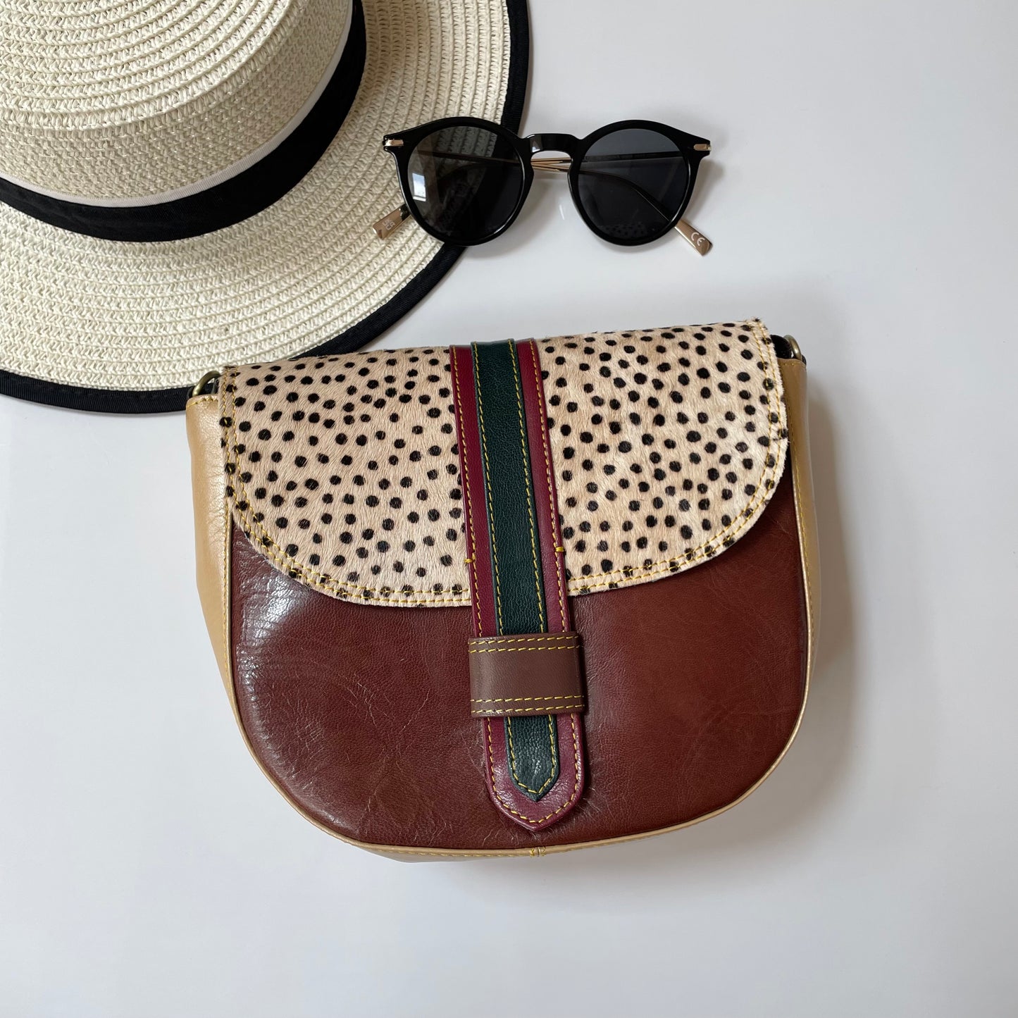 Nephele Dot Bags Unique Handmade Recycled Sustainable Upcycled Leather