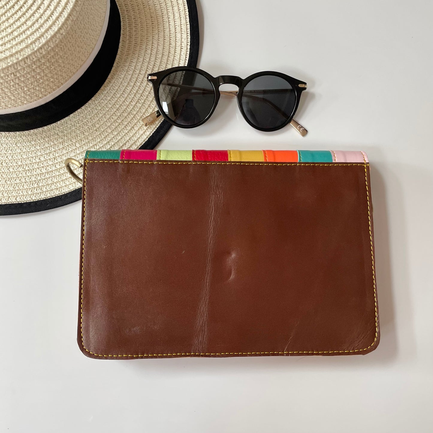 OUTLET Nephele Lucy Bag Unique Handmade Recycled Sustainable Leather Rainbow