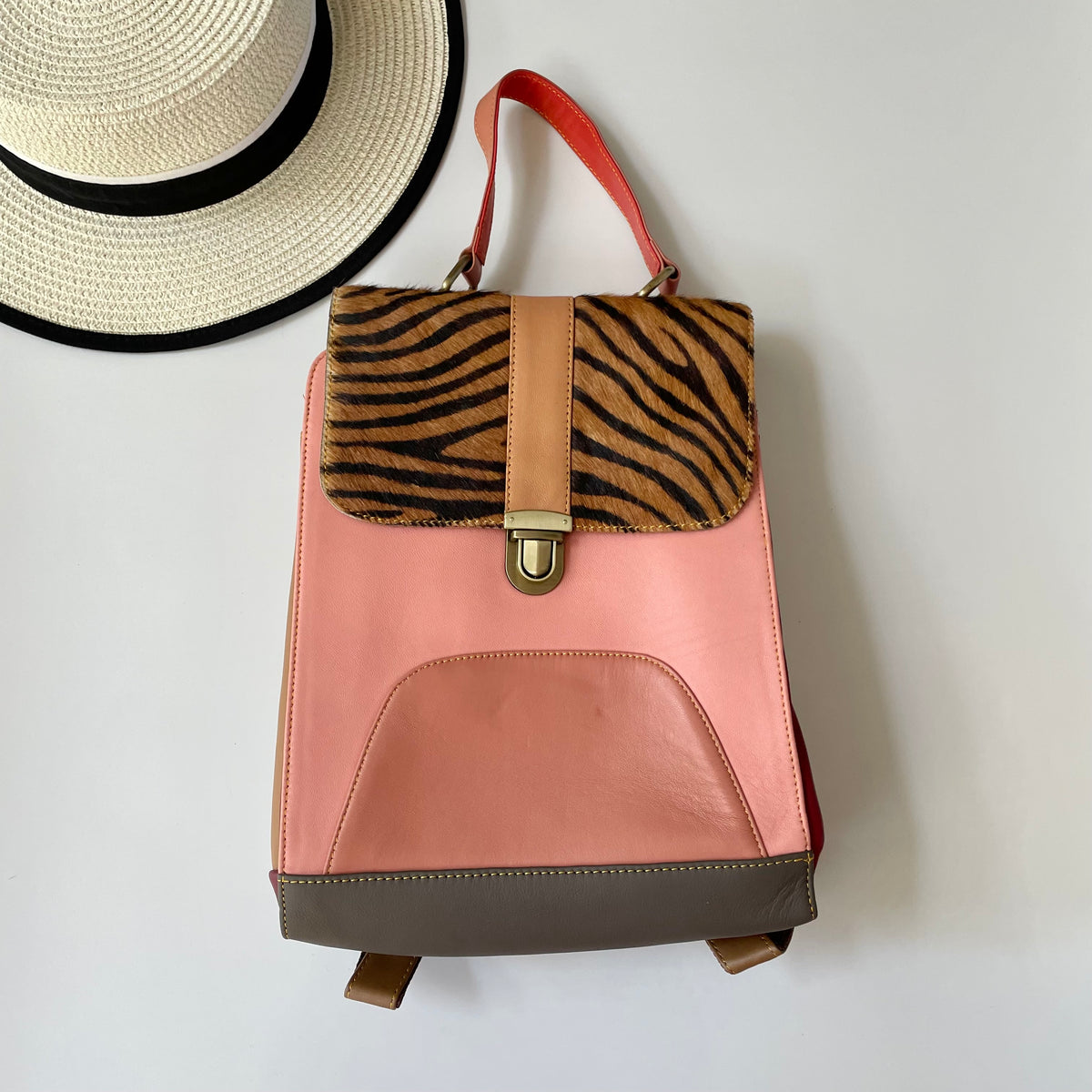 NEW Nephele Freya Backpack Unique Handmade Recycled Leather