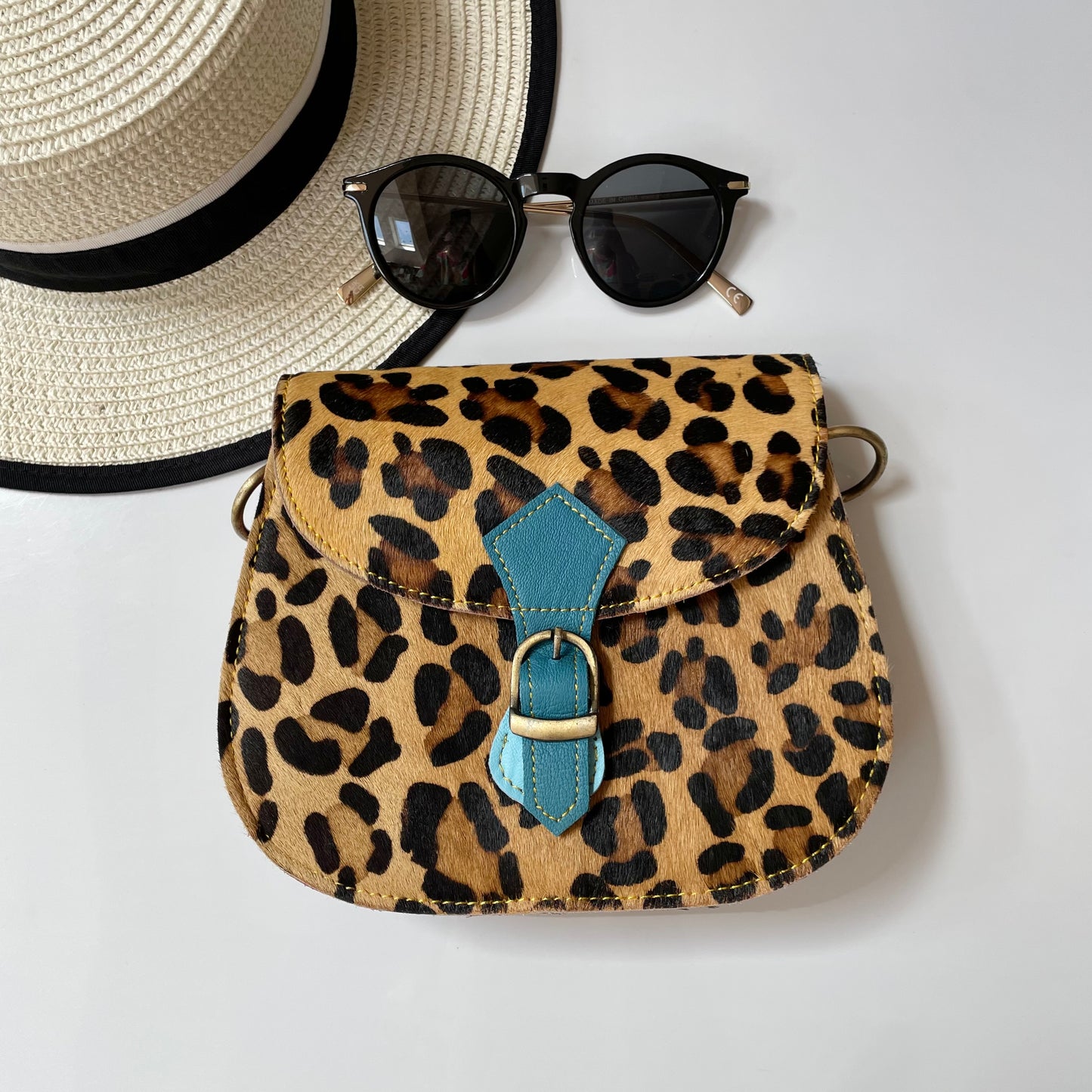 Nephele Tallulah Full Print Bags Unique Handmade Recycled Sustainable Upcycled Leather