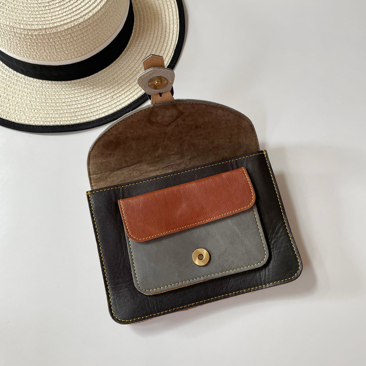 OUTLET Nephele Dixie Bag Unique Handmade Recycled Sustainable Leather