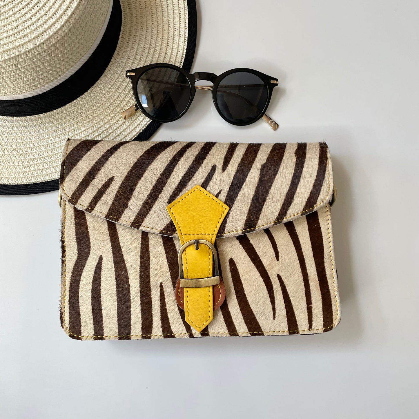 Nephele Nancy Full Print Bags Unique Handmade Recycled Sustainable Upcycled Leather