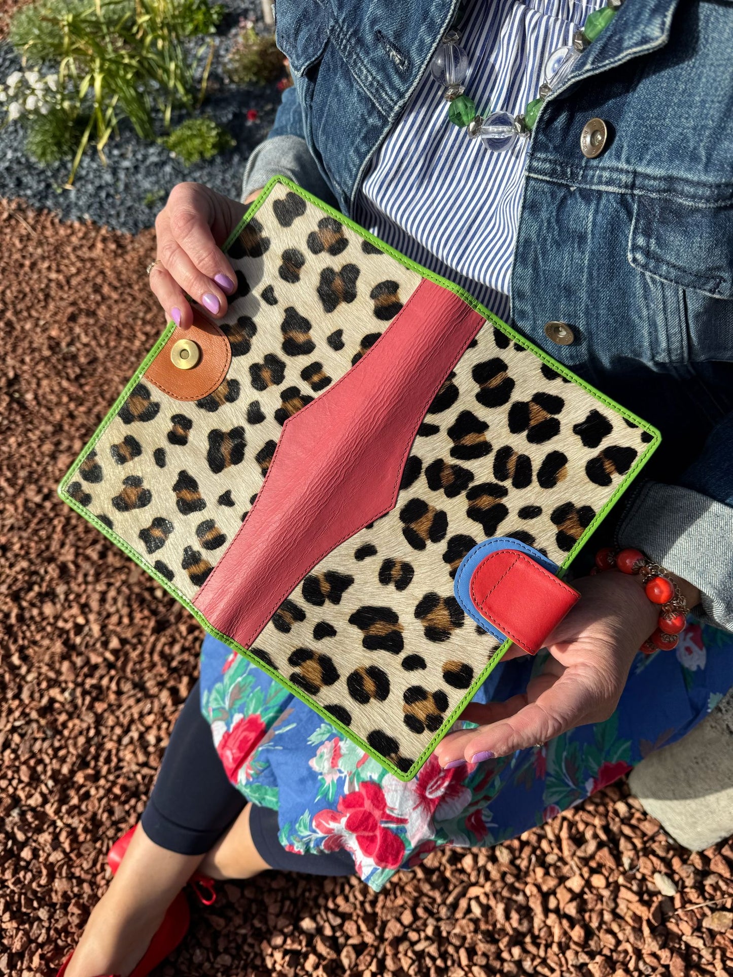 Nephele Eve Organiser Unique Handmade Recycled Sustainable Upcycled Leather