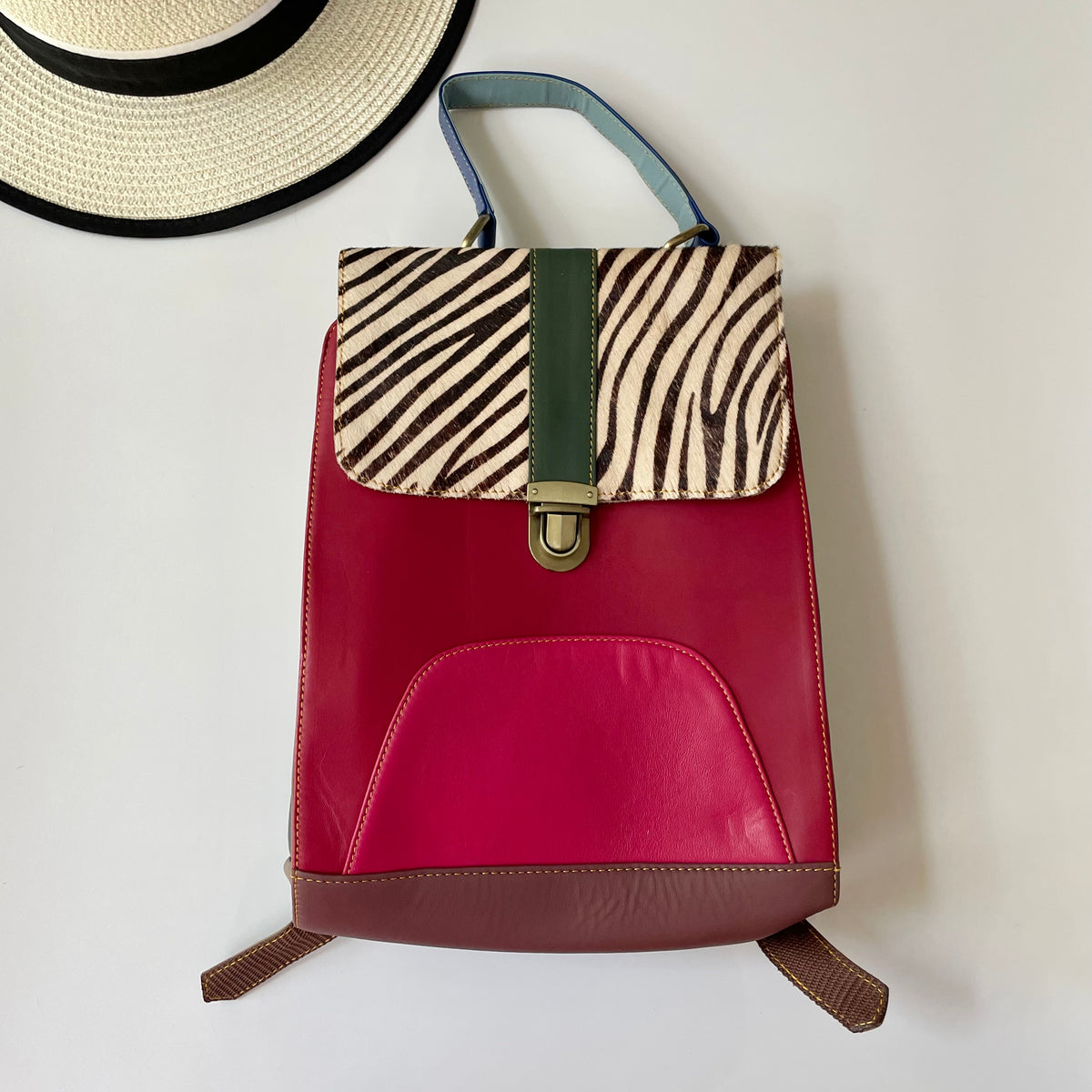 NEW Nephele Freya Backpack Unique Handmade Recycled Leather