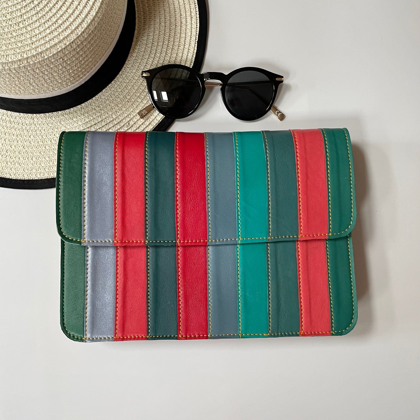 Nephele Luna Bags Unique Handmade Recycled Sustainable Upcycled Leather Rainbow