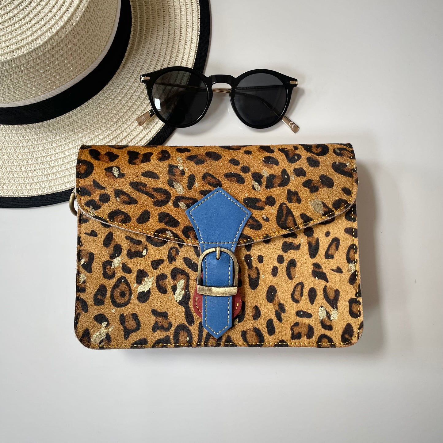 Nephele Nancy Full Print Bags Unique Handmade Recycled Sustainable Upcycled Leather