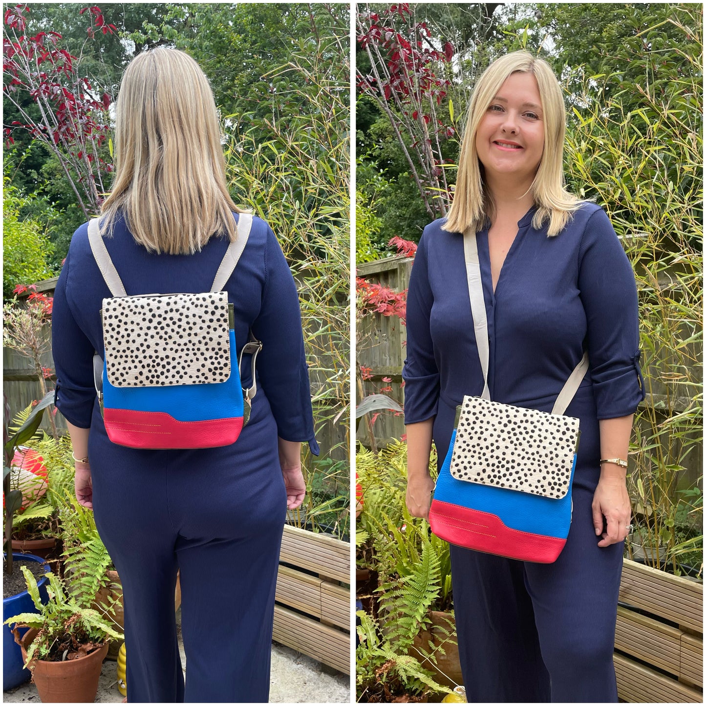 Nephele Robyn Multiway Backpack Unique Handmade Recycled Sustainable Upcycled Leather