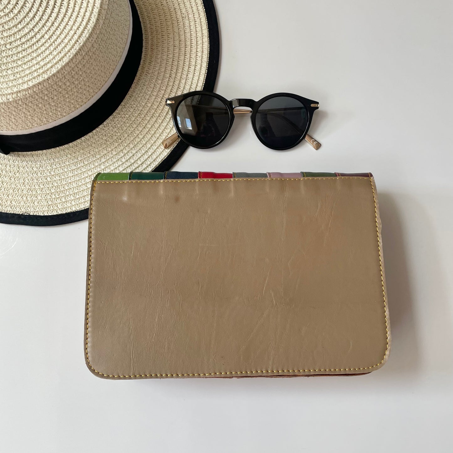 OUTLET Nephele Lucy Bag Unique Handmade Recycled Sustainable Leather Rainbow