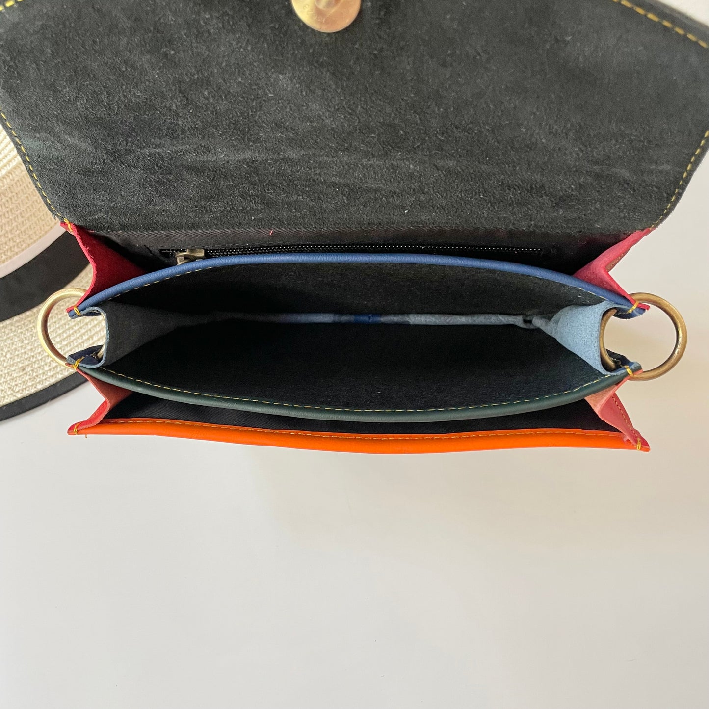 OUTLET Nephele Eadie Full Print Bag Unique Handmade Recycled Sustainable Leather