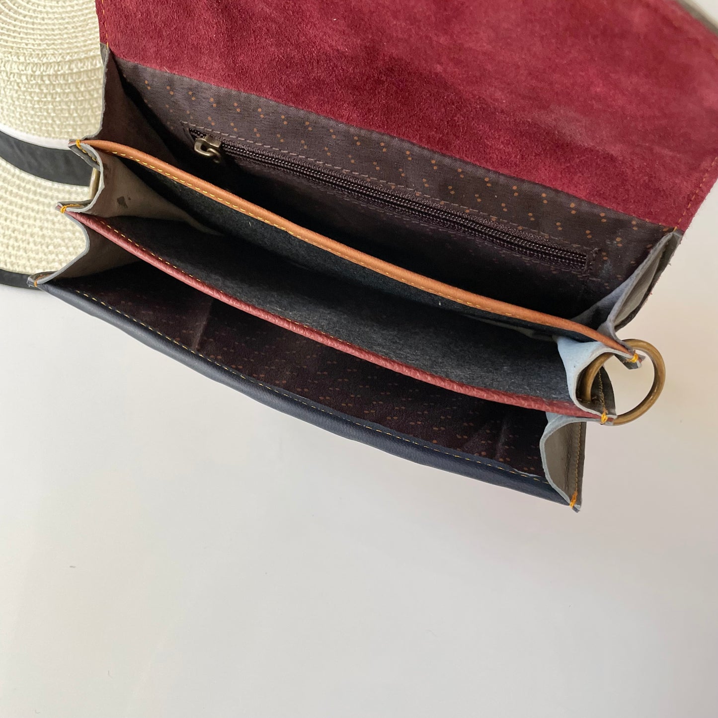 Nephele Lulu Bags Unique Handmade Recycled Sustainable Upcycled Leather Rainbow