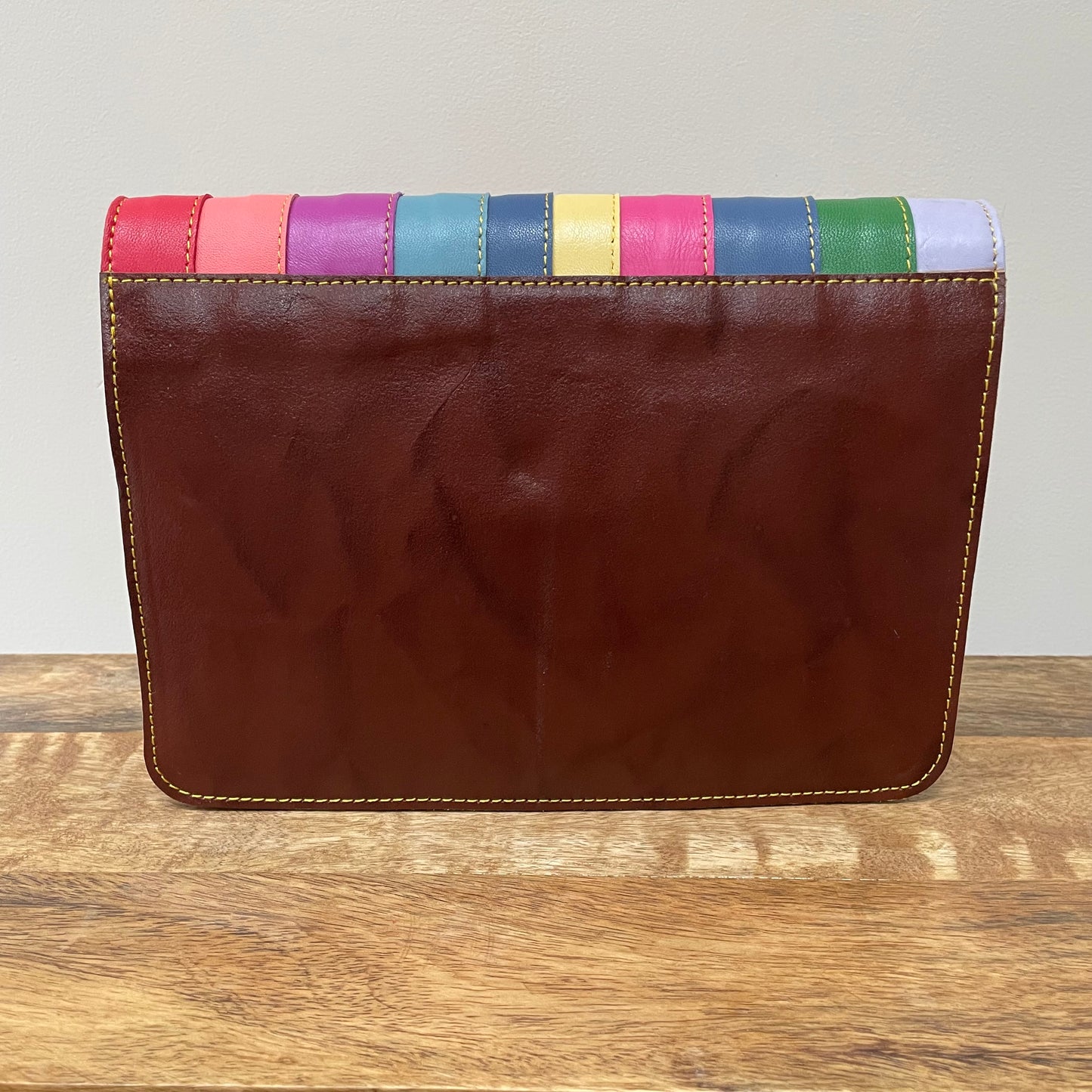 Nephele Luna Bags Unique Handmade Recycled Sustainable Upcycled Leather Rainbow