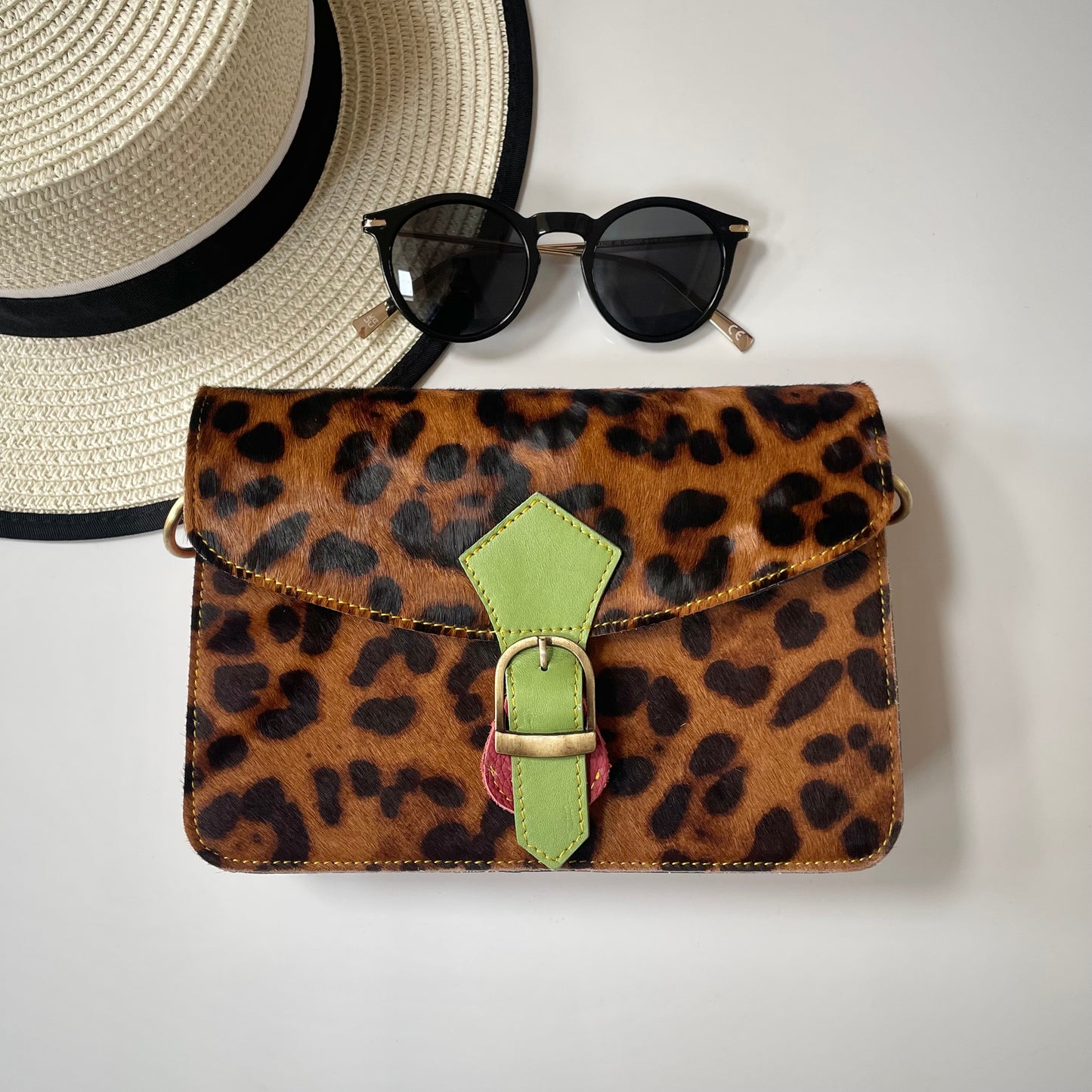 Nephele Nancy Full Print Bags Unique Handmade Recycled Sustainable Upcycled Leather